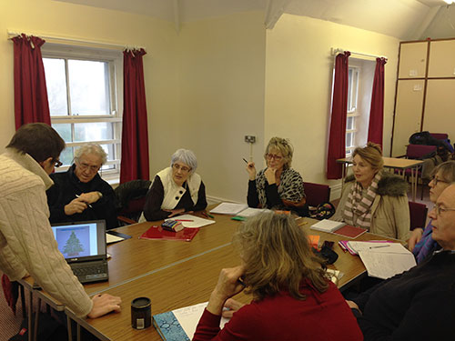 Spanish class group photo at Brynmill Community Centre